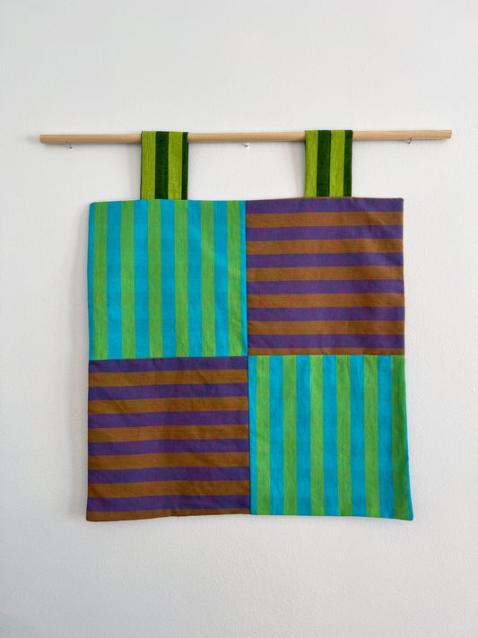 reversible stripey wall hanging no. 4