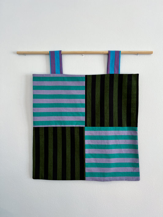 reversible stripey wall hanging no. 5