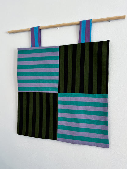 reversible stripey wall hanging no. 5