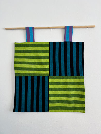 reversible stripey wall hanging no. 5