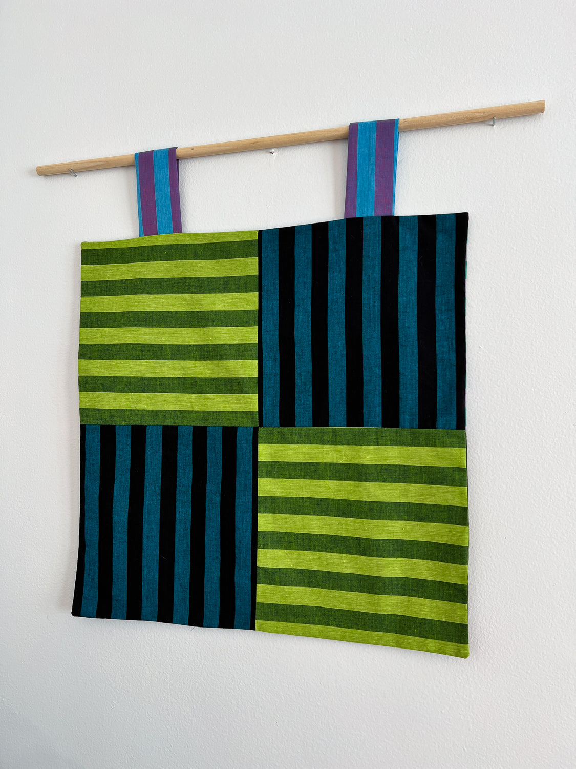 reversible stripey wall hanging no. 5