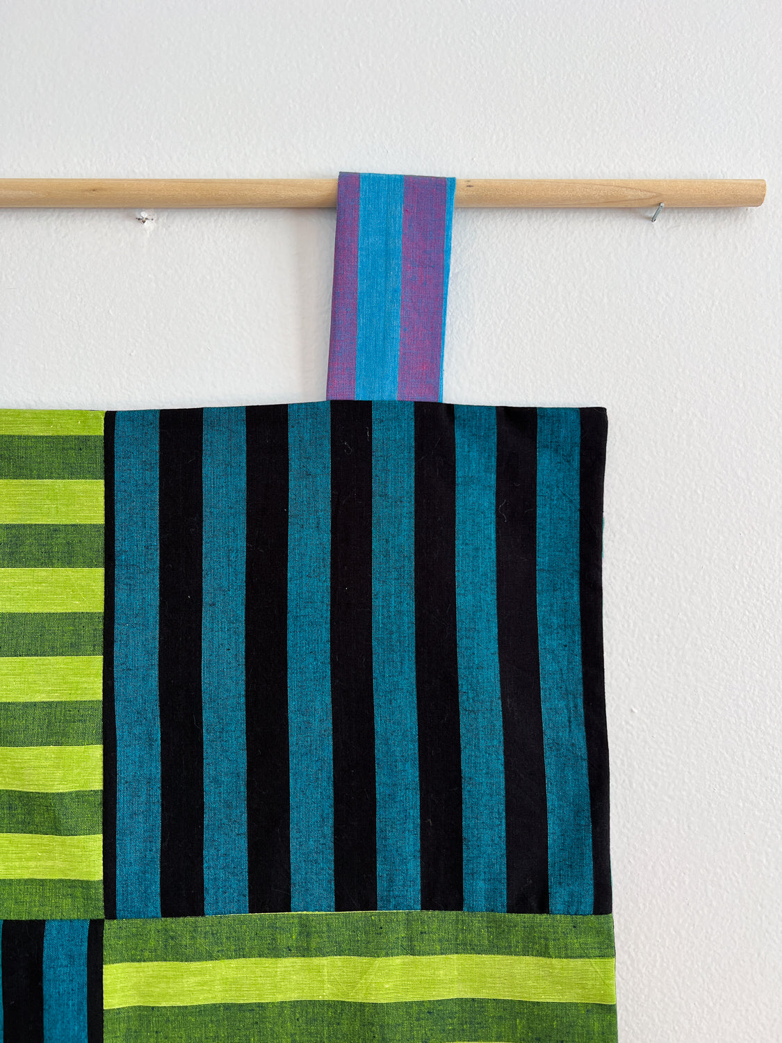 reversible stripey wall hanging no. 5