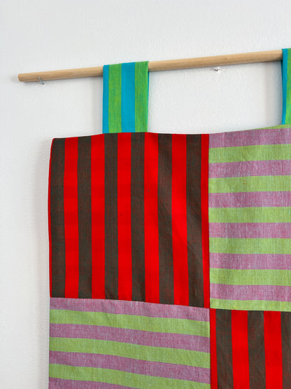 reversible stripey wall hanging no. 6