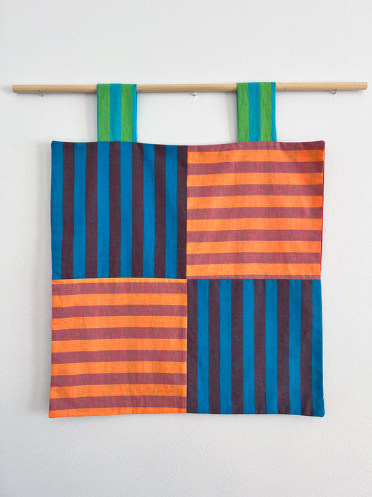 reversible stripey wall hanging no. 6