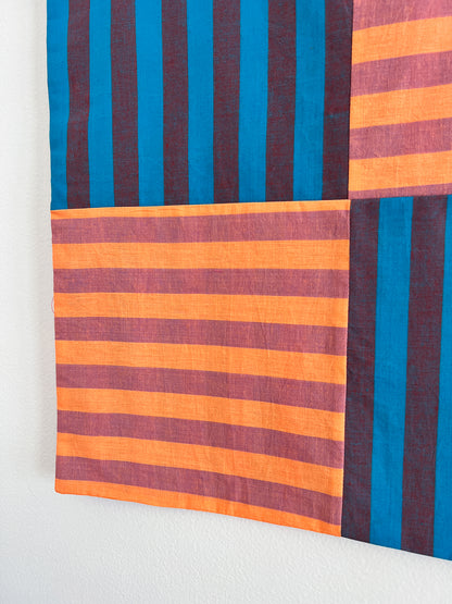 reversible stripey wall hanging no. 6