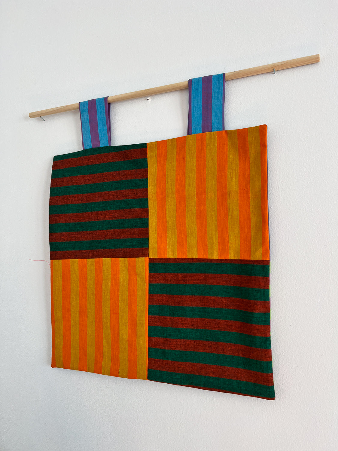 reversible stripey wall hanging no. 7