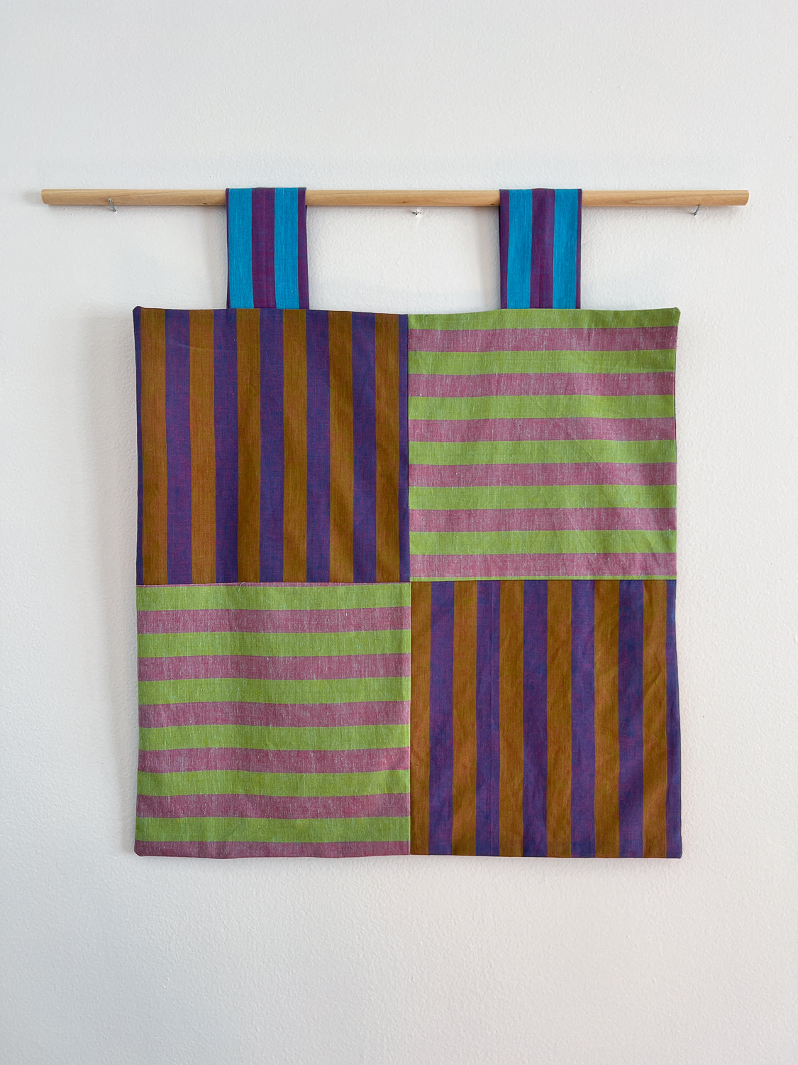 reversible stripey wall hanging no. 7