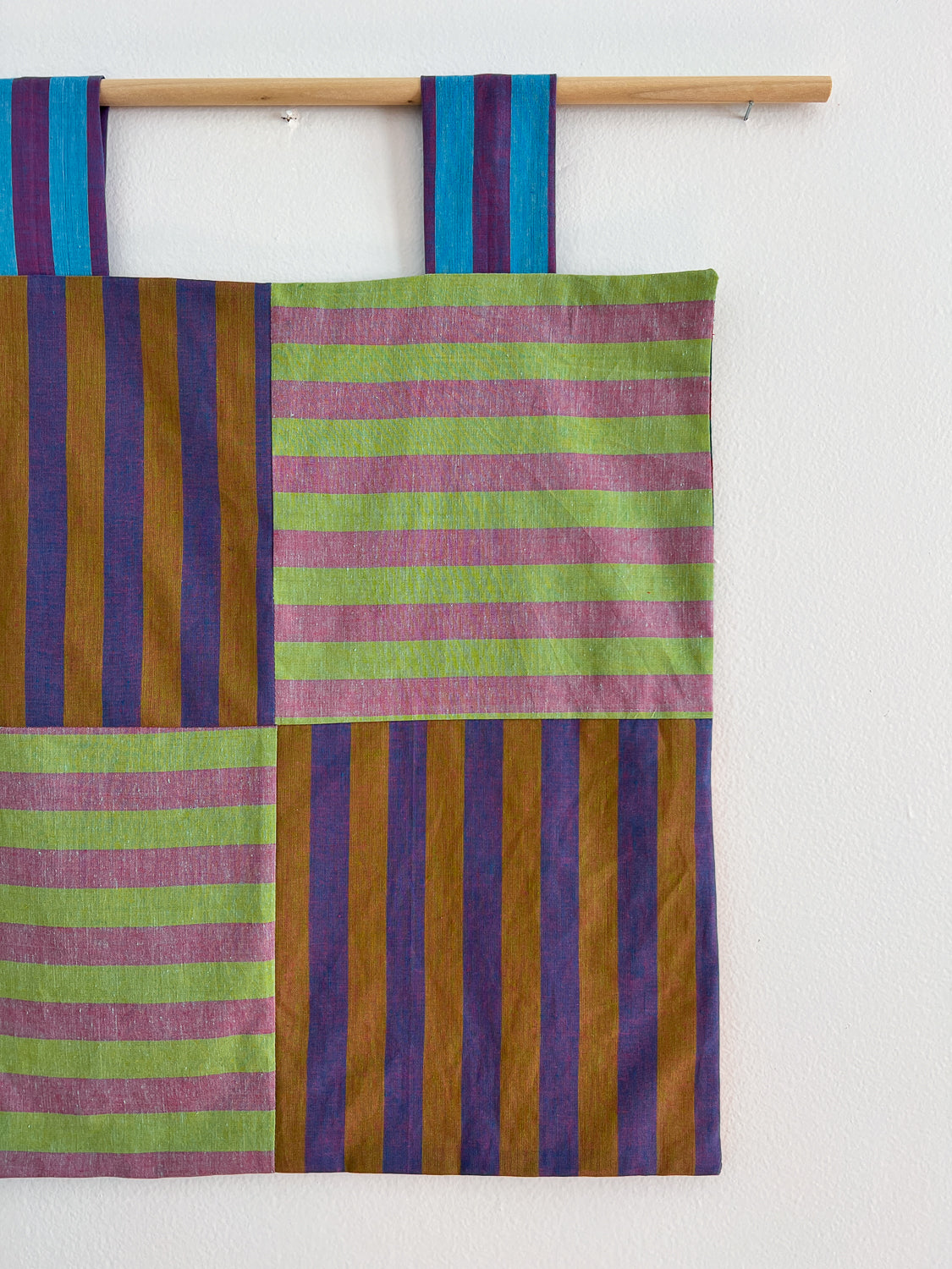 reversible stripey wall hanging no. 7