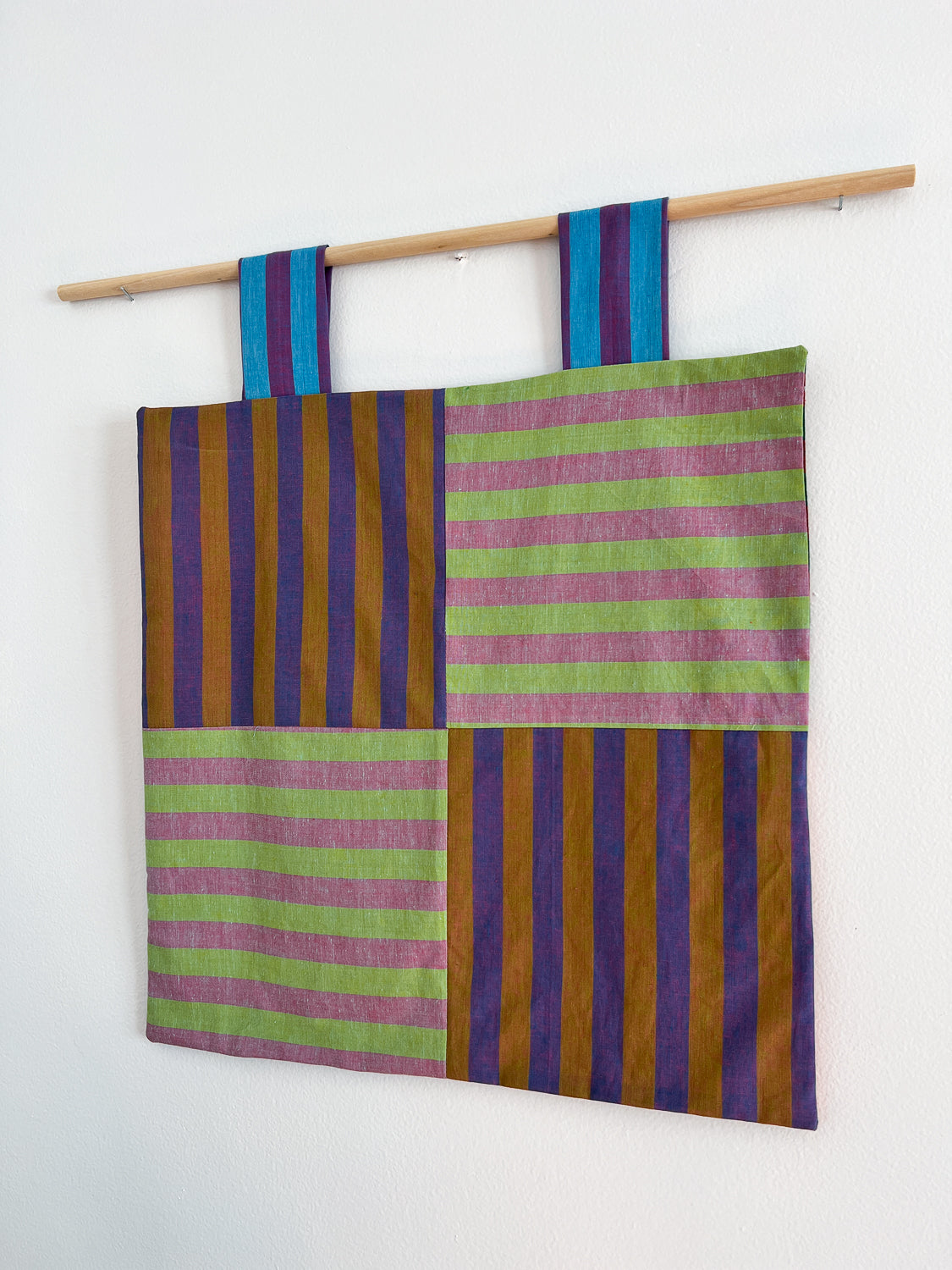 reversible stripey wall hanging no. 7